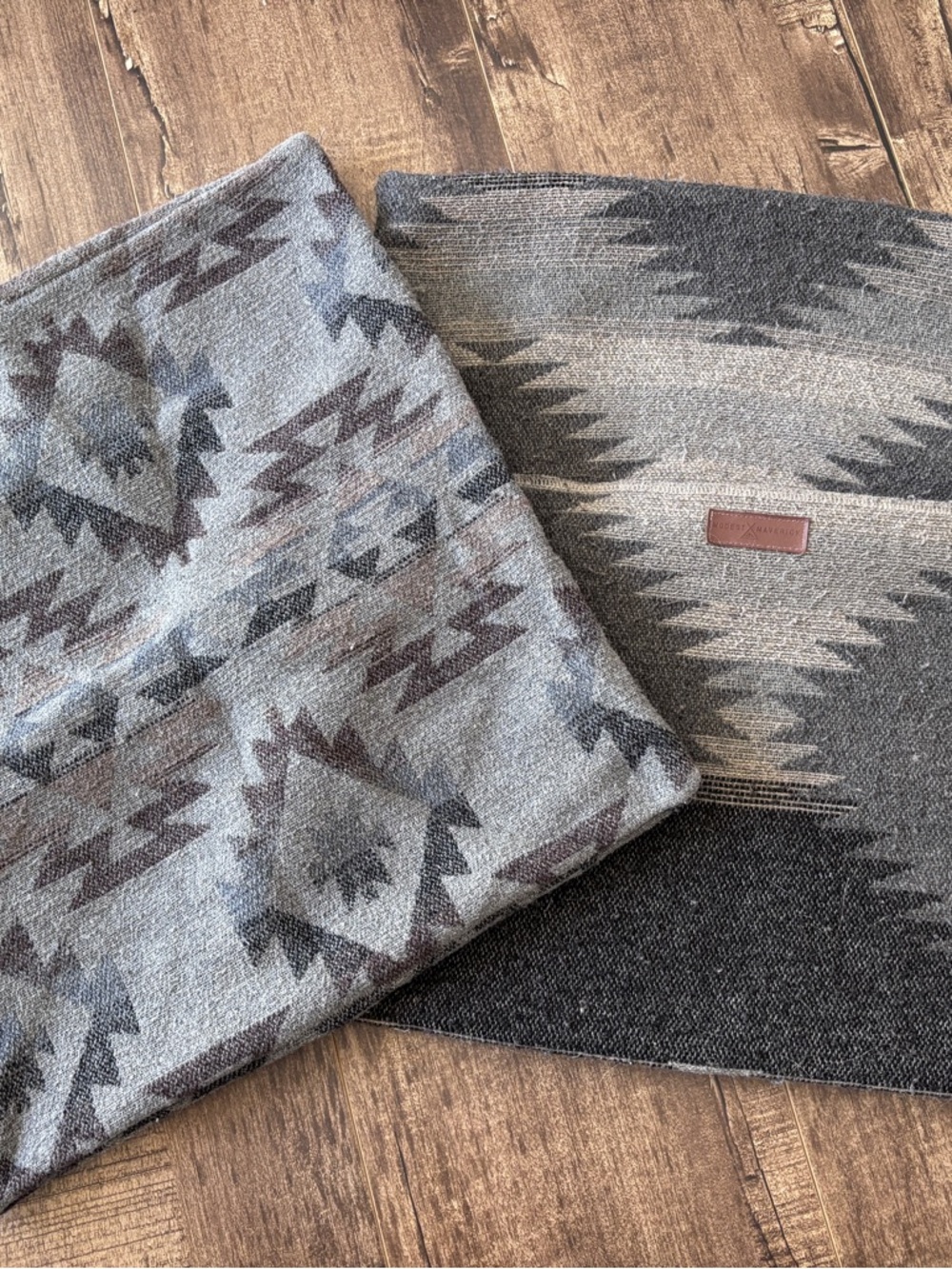 Modest Maverick Gray Aztec Cushion Covers